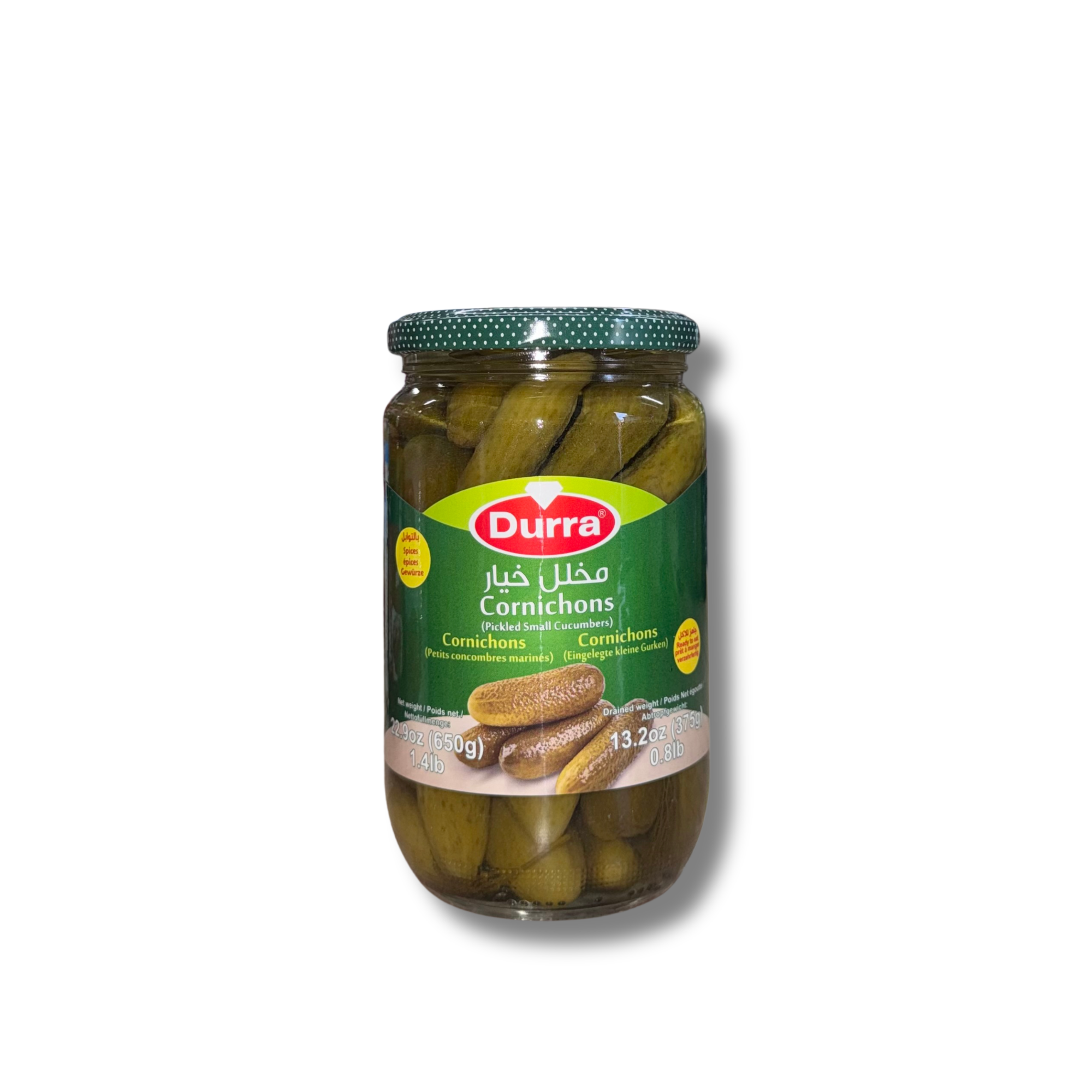 DURRA Cornichons Pickles 650g