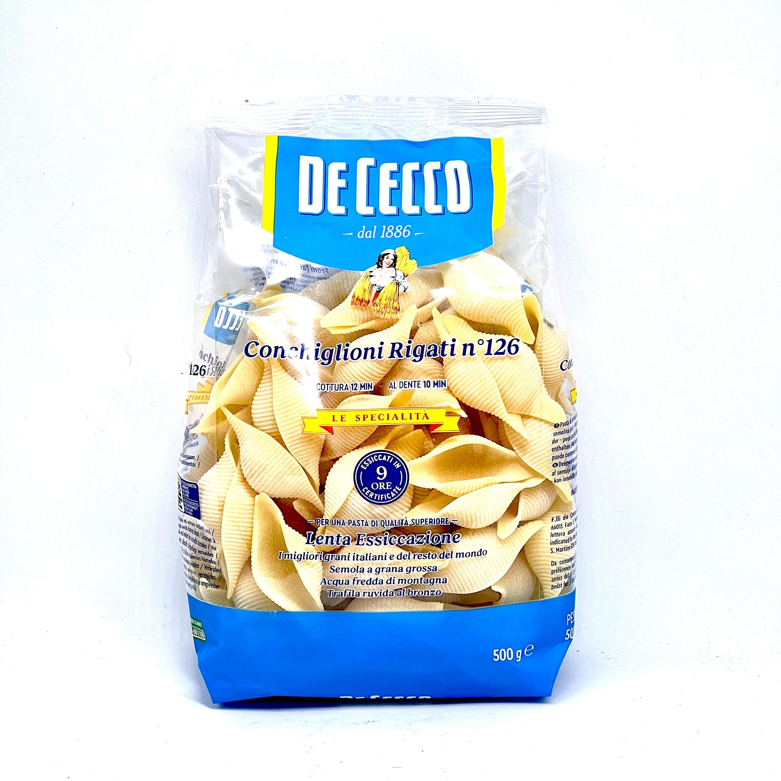 DECECCO Conchiglioni Rigati Pasta 500g