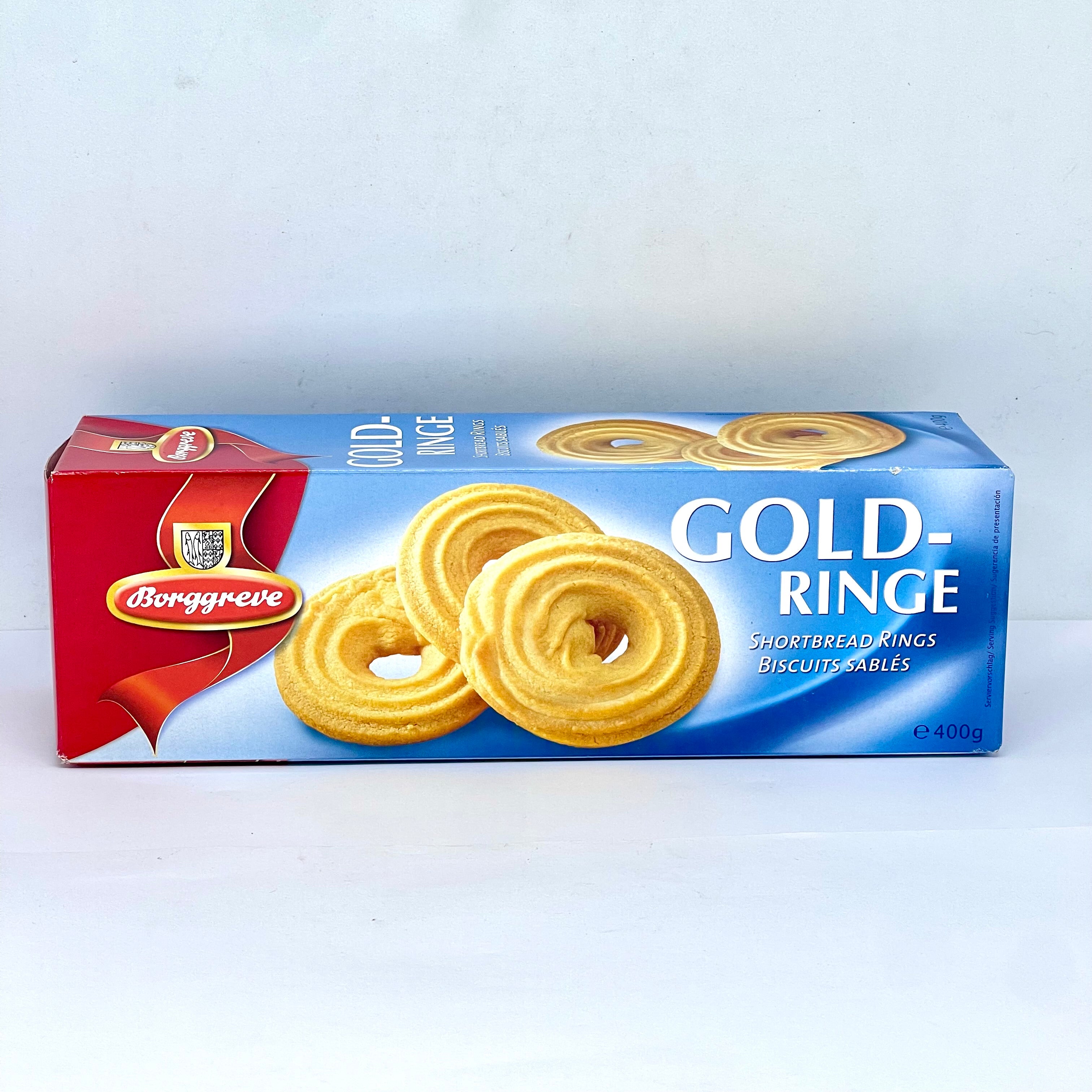 BORGGREVE Gold-Ringe Shortbread Rings Biscuits 400g