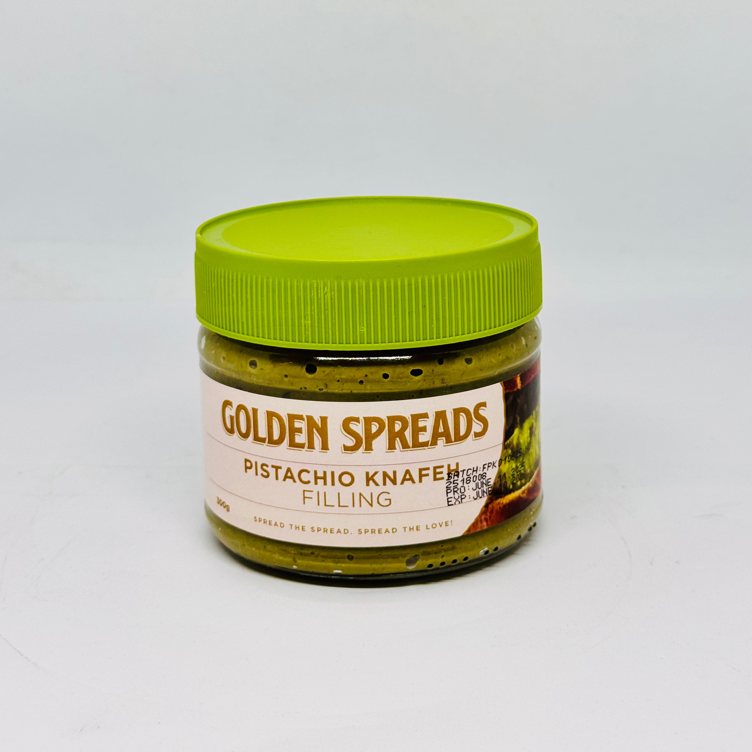 GOLDEN SPREADS Spreadable Pistachio Cream w/ Knafeh 300g