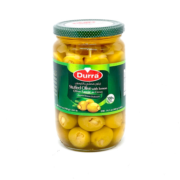 DURRA Green Olives Stuffed w/ Lemon 700g