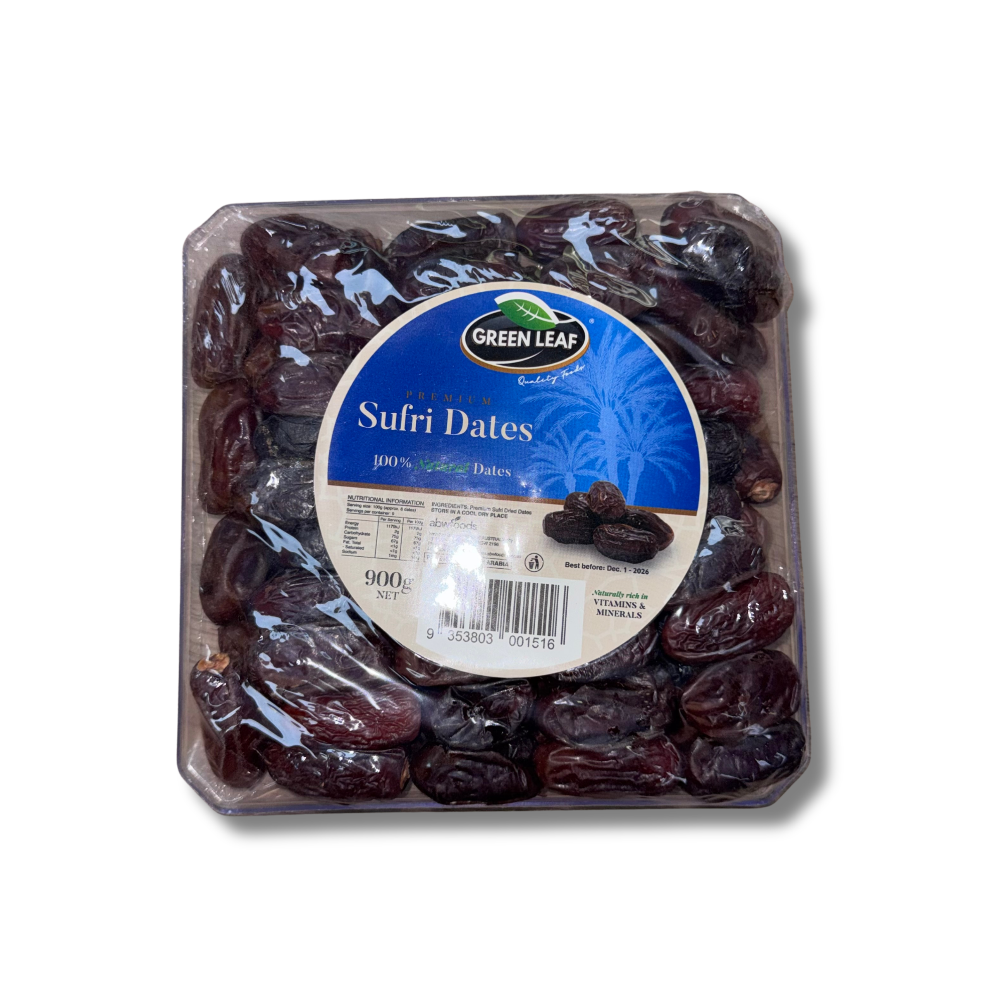 GREEN LEAF Saudi Sufri Dates 900g
