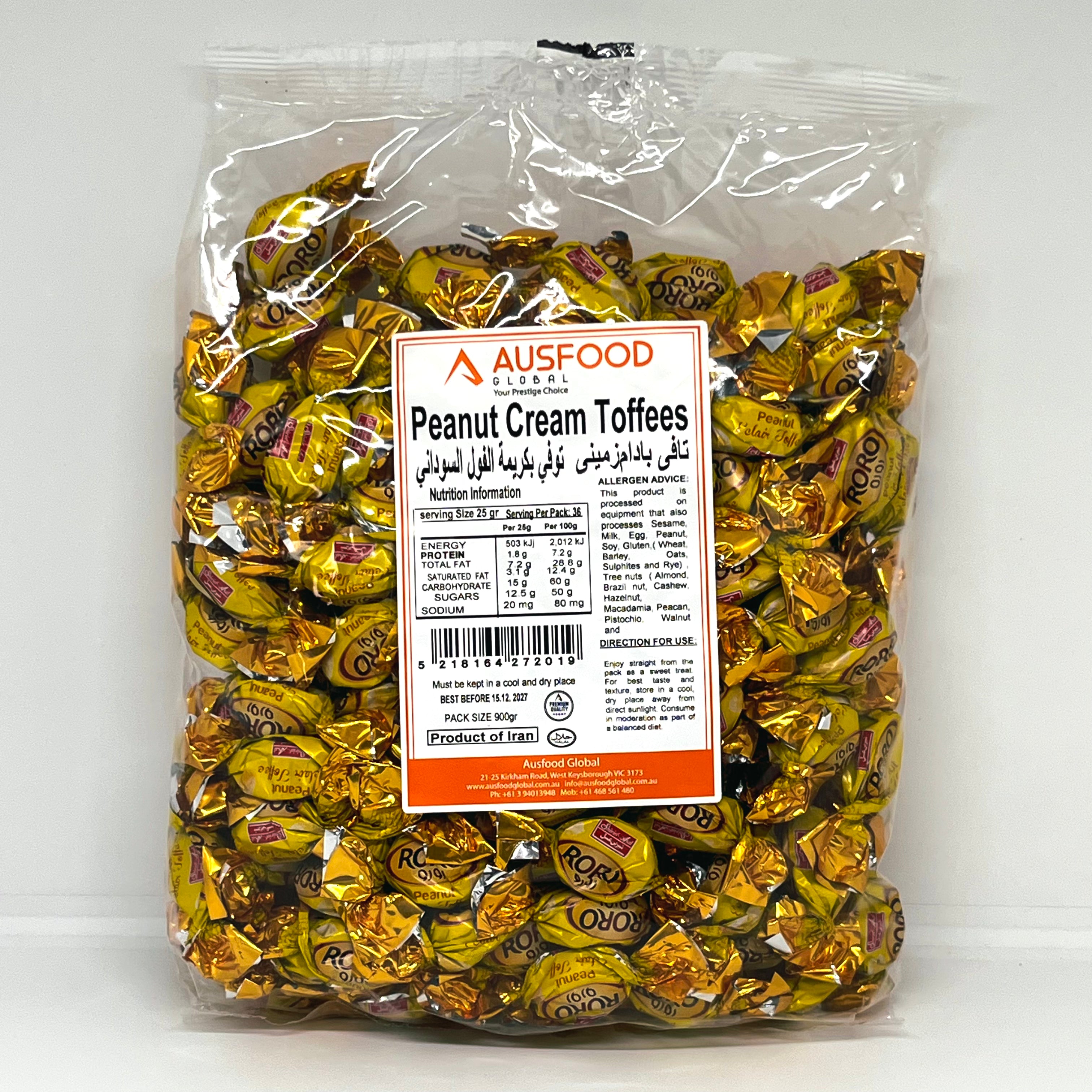 SHIRIN ASAL 'Roro' Peanut Toffee 900g