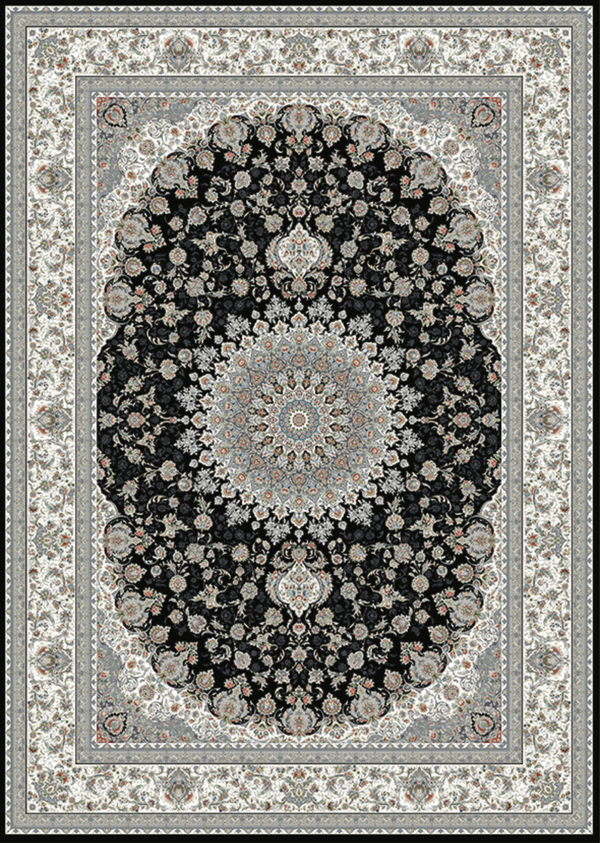 Naeen Navy Traditional Area Rug