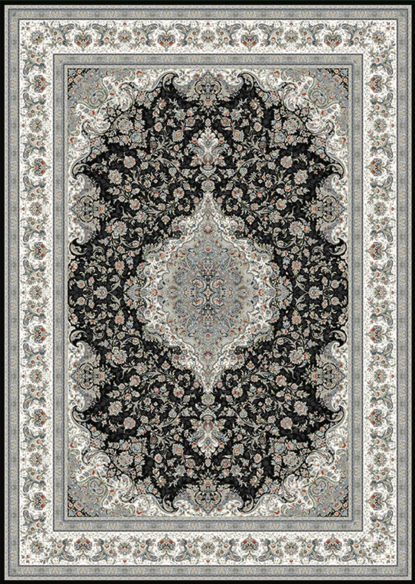 Shahrya Navy Traditional Area Rug