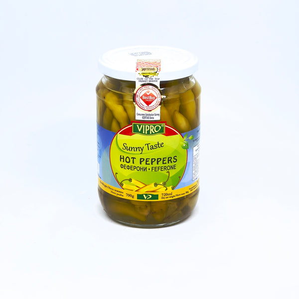 VIPRO Pickled Hot Peppers 700g