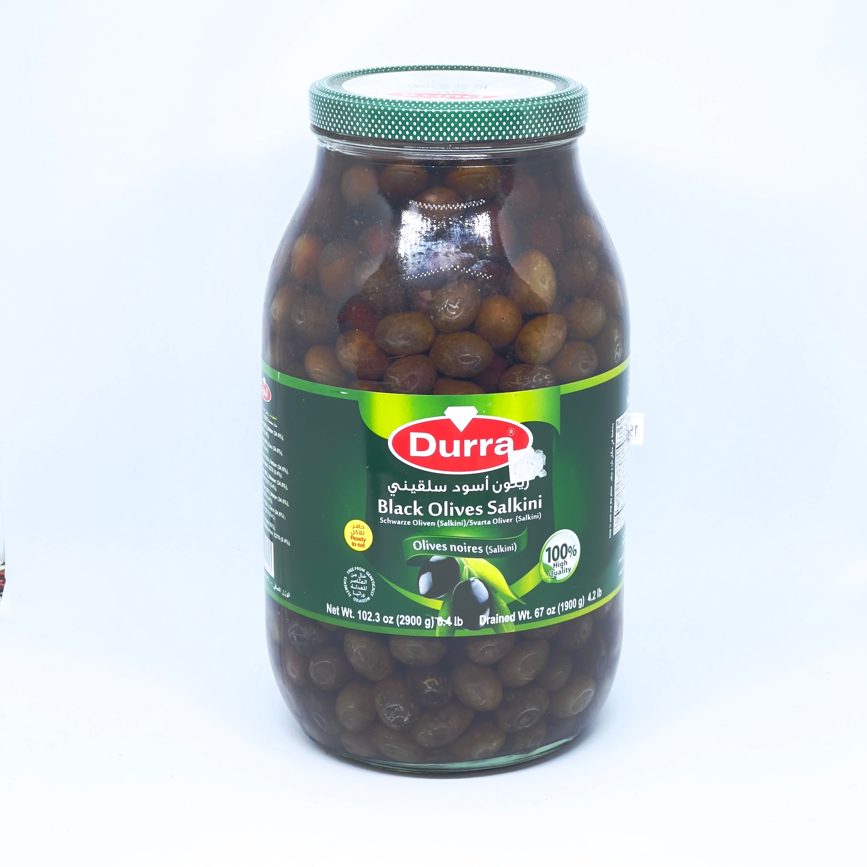 DURRA Black Olives Salkini 2.9kg
