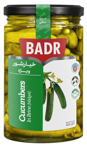 BADR Pickled Midget Cucumbers 630g