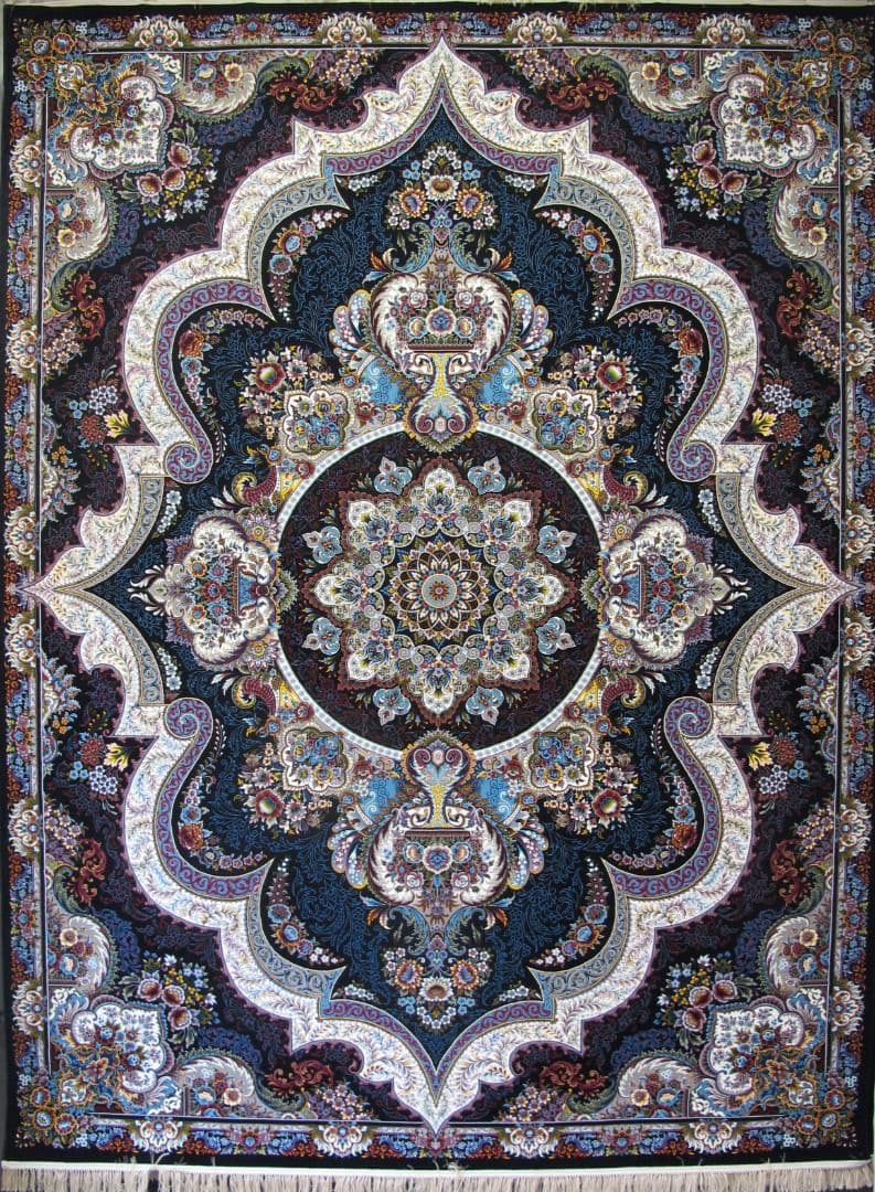 Shahyad Navy Traditional Area Rug