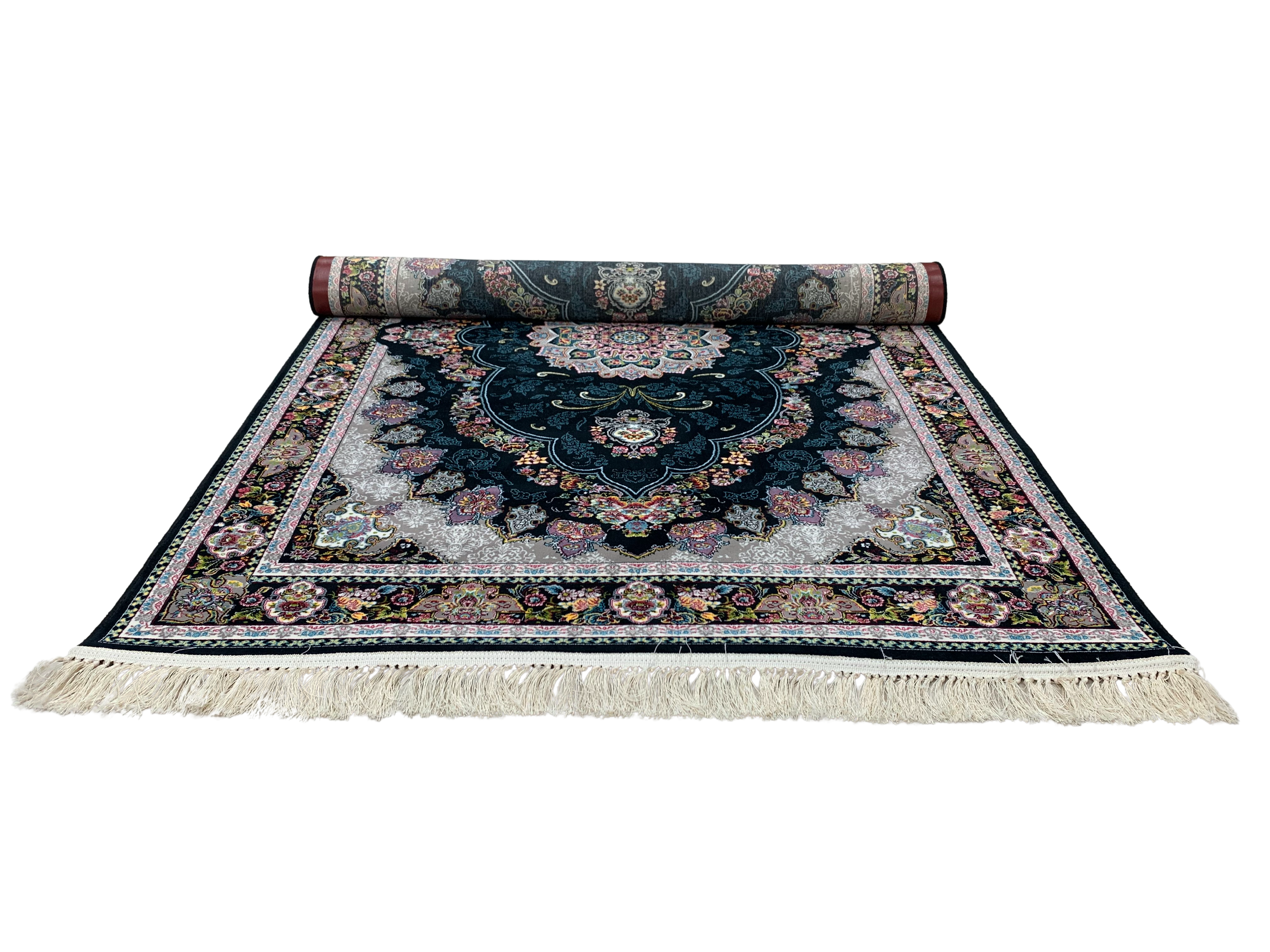 Sultanat Navy Traditional Persian Area Rug
