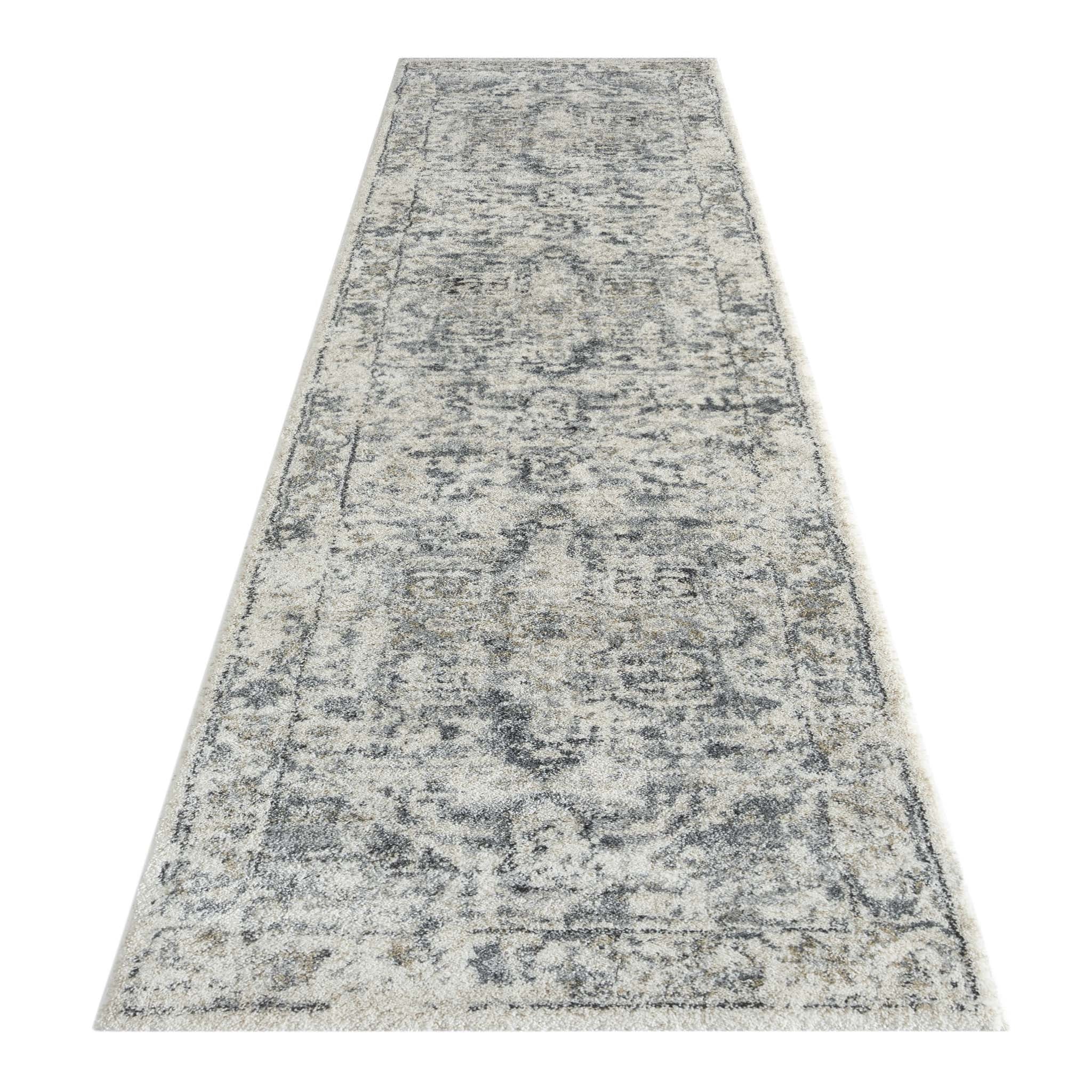 Aurora 760 Grey Hallway Runner