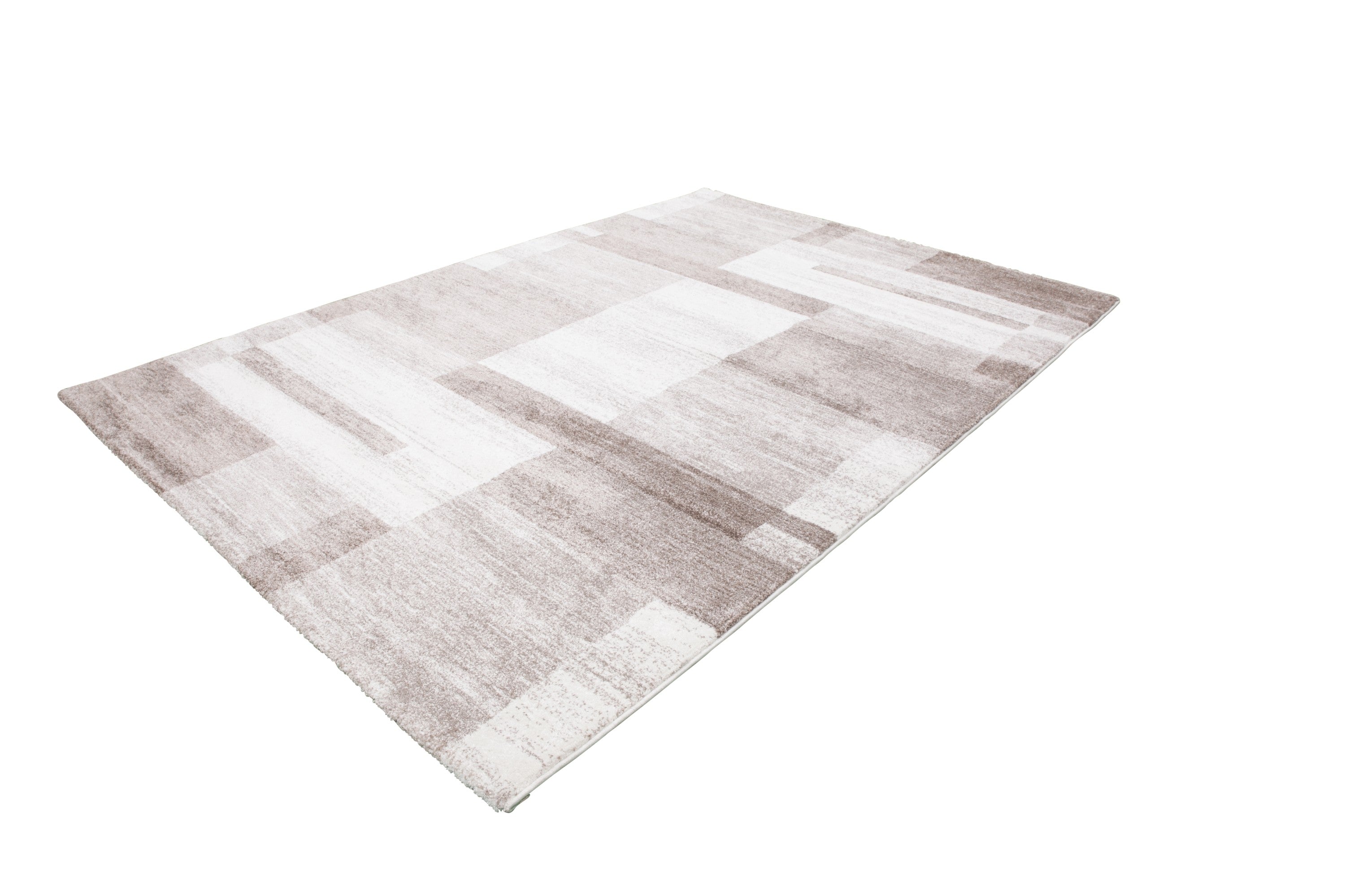 Feeling 501 Beige Simple Thick Geometric Rug - Lalee Designer Rugs