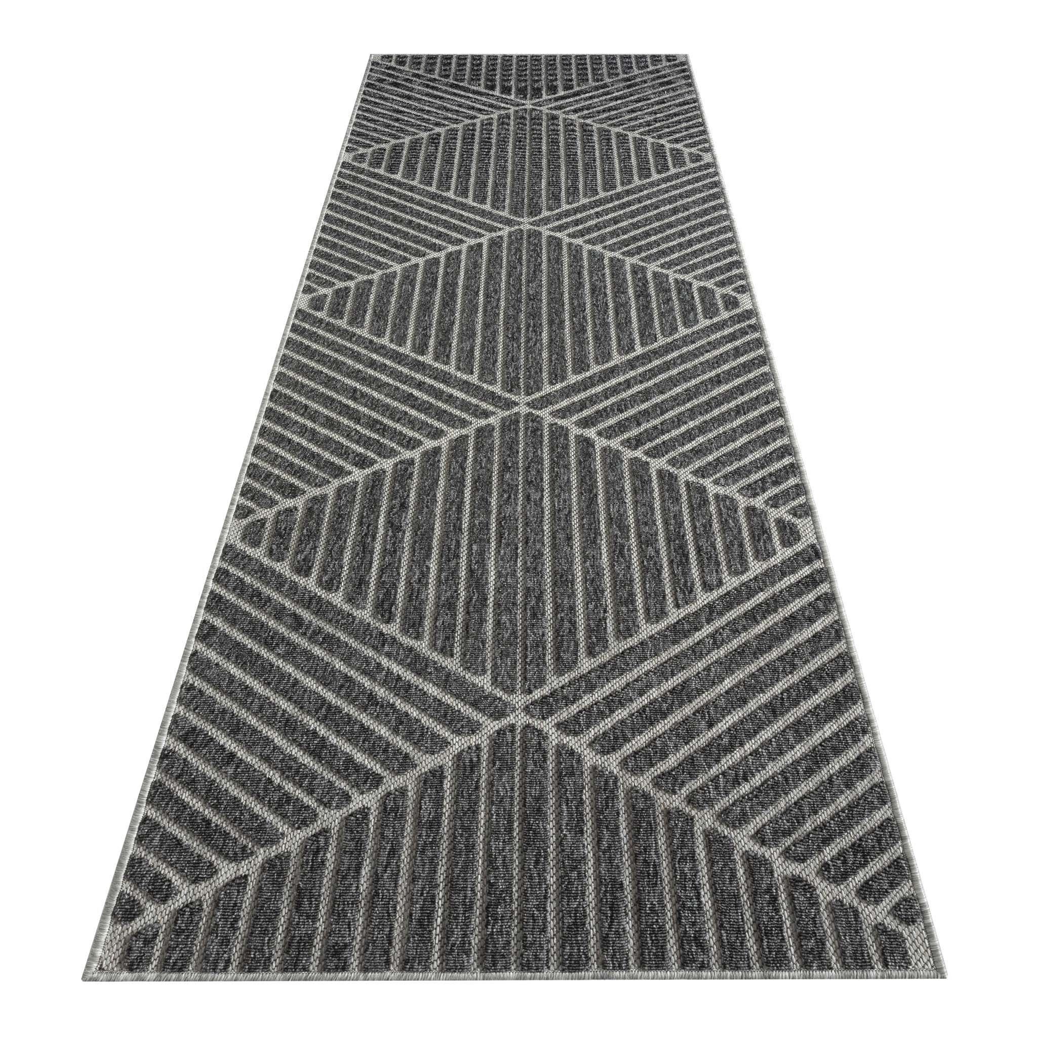 Eudora 350 Grey Hallway Runner