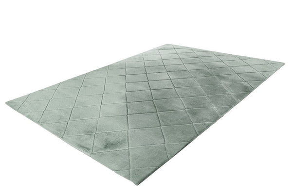 Impulse 600 Jade Very Soft Fluffy Diamond Rug