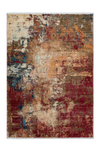 Medellin 401 Modern Abstract Red Brown Rug - Lalee Designer Rugs