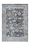 Medellin 404 Silver-Blue Rug With Floral Design - Lalee Designer Rugs