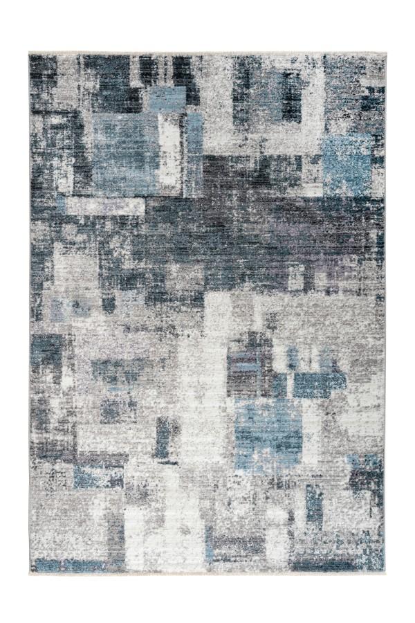 Medellin Rugs Medellin 407 Silver Blue | Patch Design | Designer Rugs Sydney