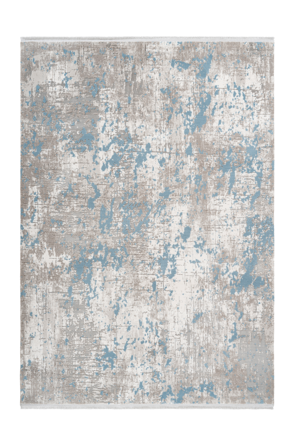 Pierre Cardin - Opera 501 Silver-Blue High Quality Abstract Rug - Lalee Designer Rugs