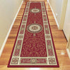 Mystique 7647 Red Hallway Runner