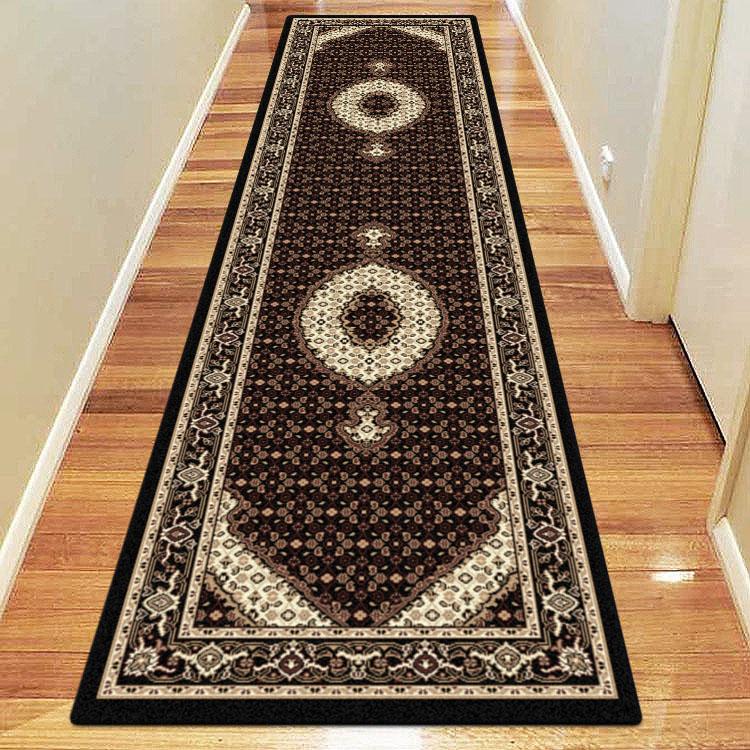 Mystique 7650 Black Hallway Runner