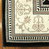 Mystique 7653 Black Hallway Runner