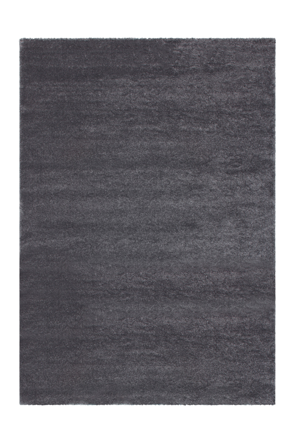 Affordable Soft Thick Plain Grey Rug
