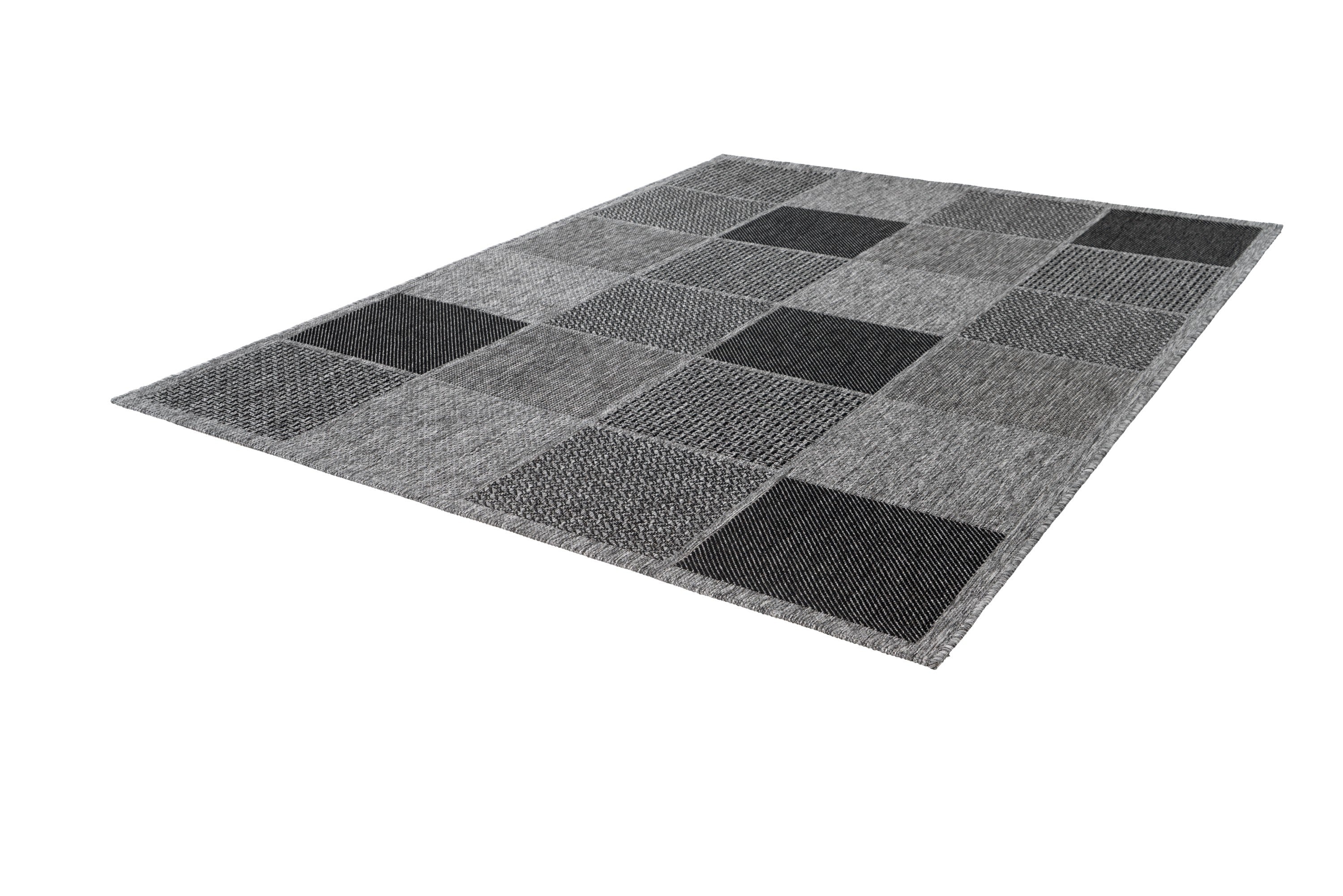 Sunset 605 Outdoor and Kitchen Silver Rug with Geometric Design - Lalee Designer Rugs