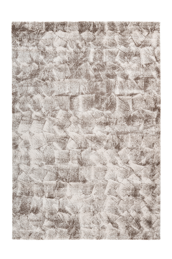 Sensation 504 Thick Modern Beige Rug with Jagged Design - Lalee Designer Rugs