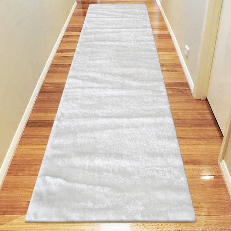 Cozy Shaggy 1001 White Hallway Runner