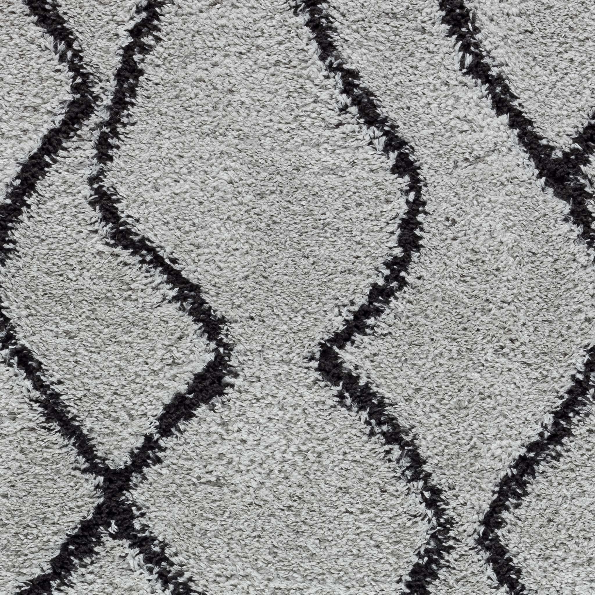 Radiance Shaggy 346 Grey Hallway Runner