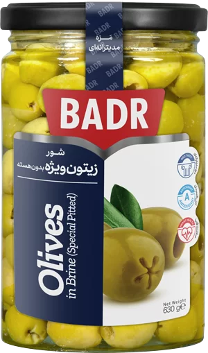 BADR Pickled Special Pitted Olives 630g