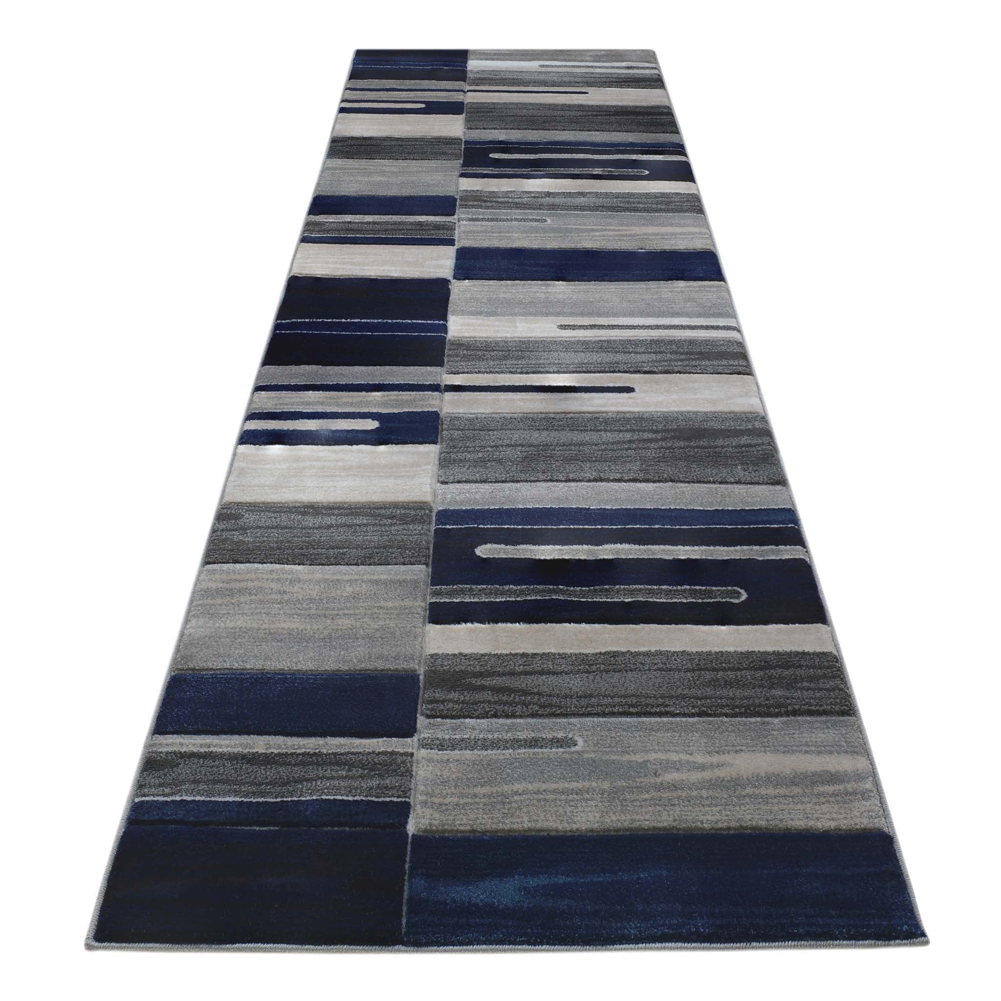 Saffron 2089 Grey Hallway Runner