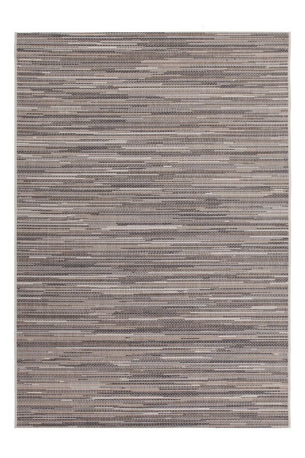 Sunset 600 Outdoor and Kitchen Beige Rug with Jagged Lines - Lalee Designer Rugs