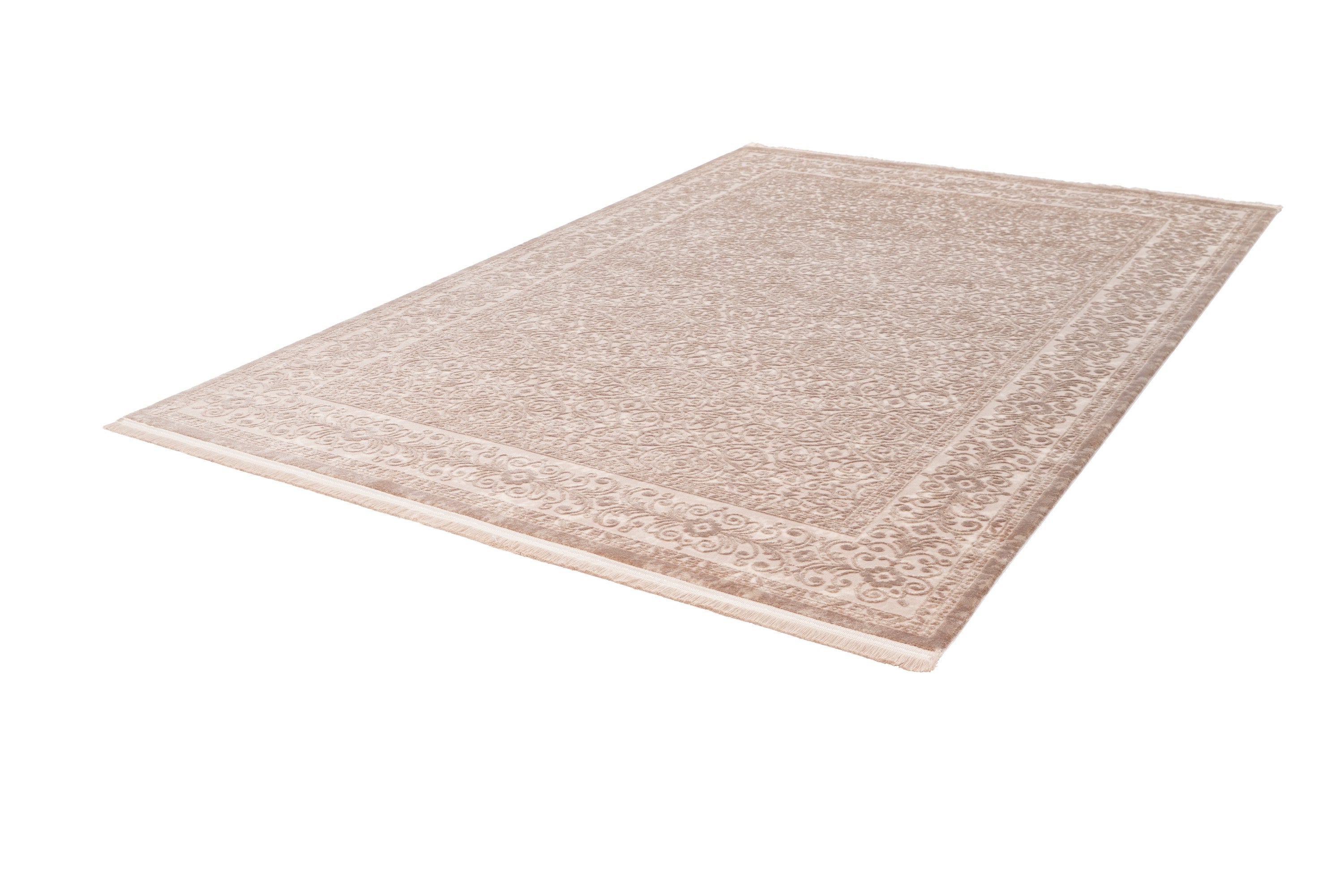 Pierre Cardin - Vendome 701 Luxury Acrylic Beige Rug with Floral Design - Lalee Designer Rugs