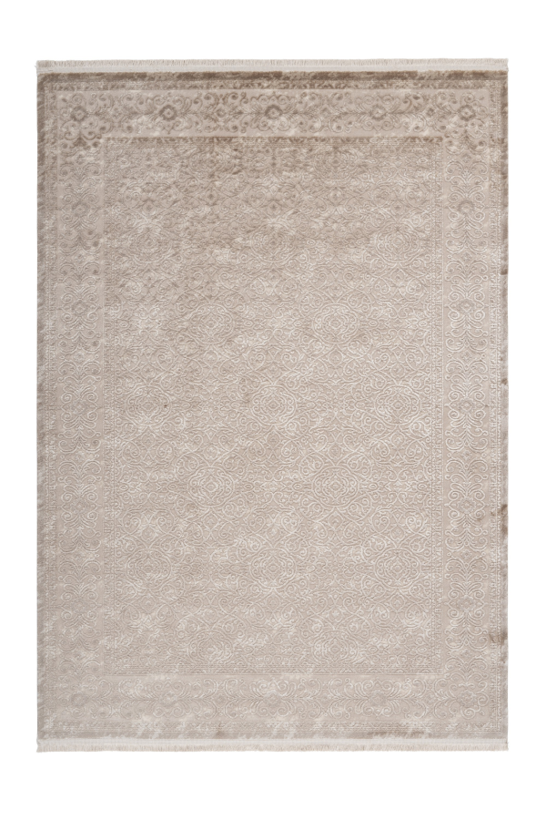 Pierre Cardin - Vendome 701 Luxury Acrylic Beige Rug with Floral Design - Lalee Designer Rugs