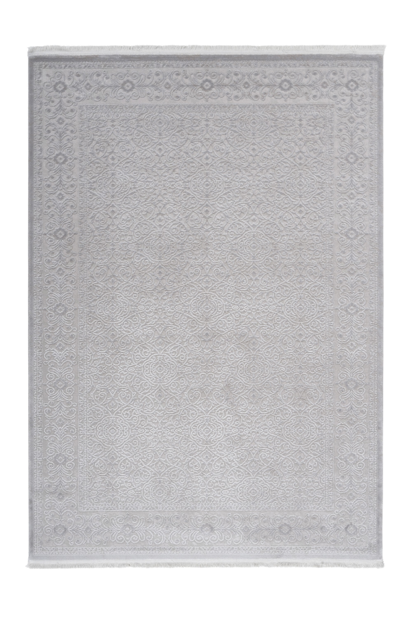 Pierre Cardin - Vendome 701 Luxury Silver Rug with Floral Design - Lalee Designer Rugs