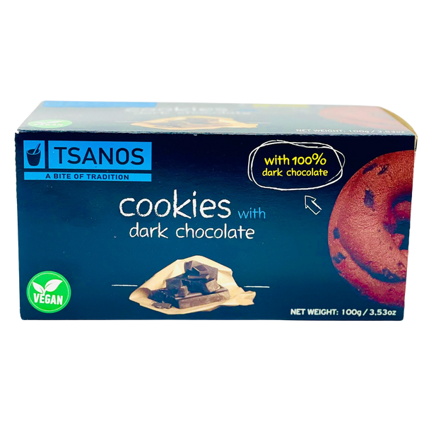 TSANOS Dark Chocolate Cookies 100g