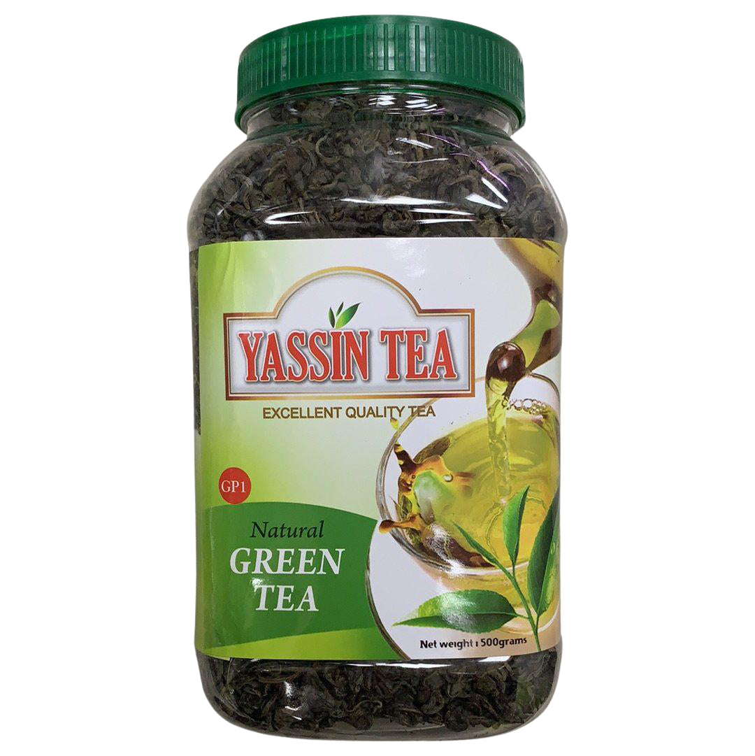 YASSIN Pure Green Tea Leaves w/ Lid 500g