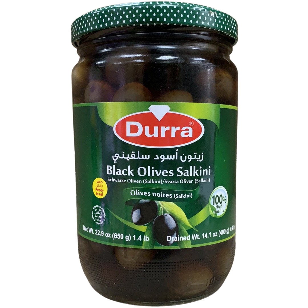 DURRA Black Olives Salkini 650g