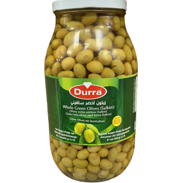 DURRA Green Olives Salkini 2.8kg