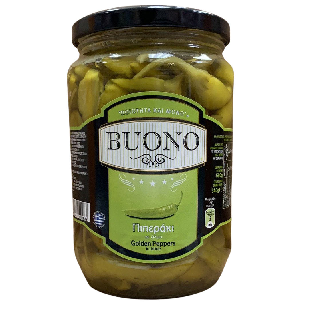 BUONO Golden Peppers 580g