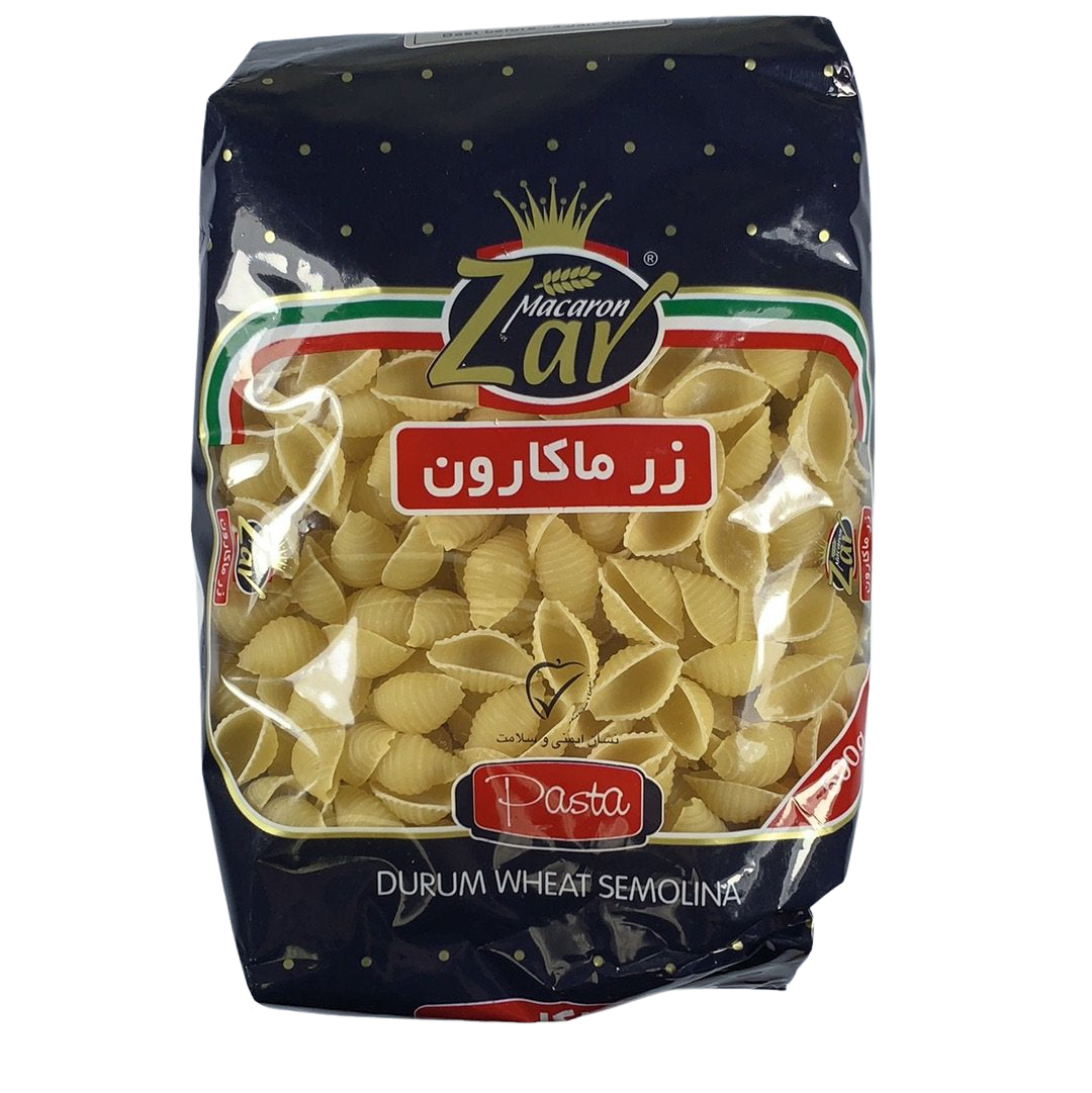 500g Shells Pasta | Zar Macaron Shells Pasta | Hesari Supermarket